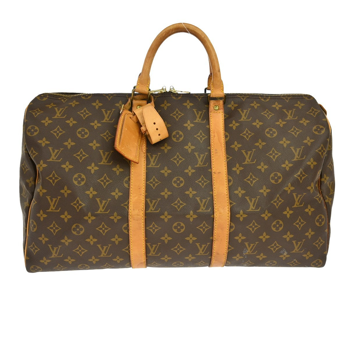 Louis Vuitton Keepall Monogram Canvas Brown Canvas Travel Bag Bag (Pre-Owned)