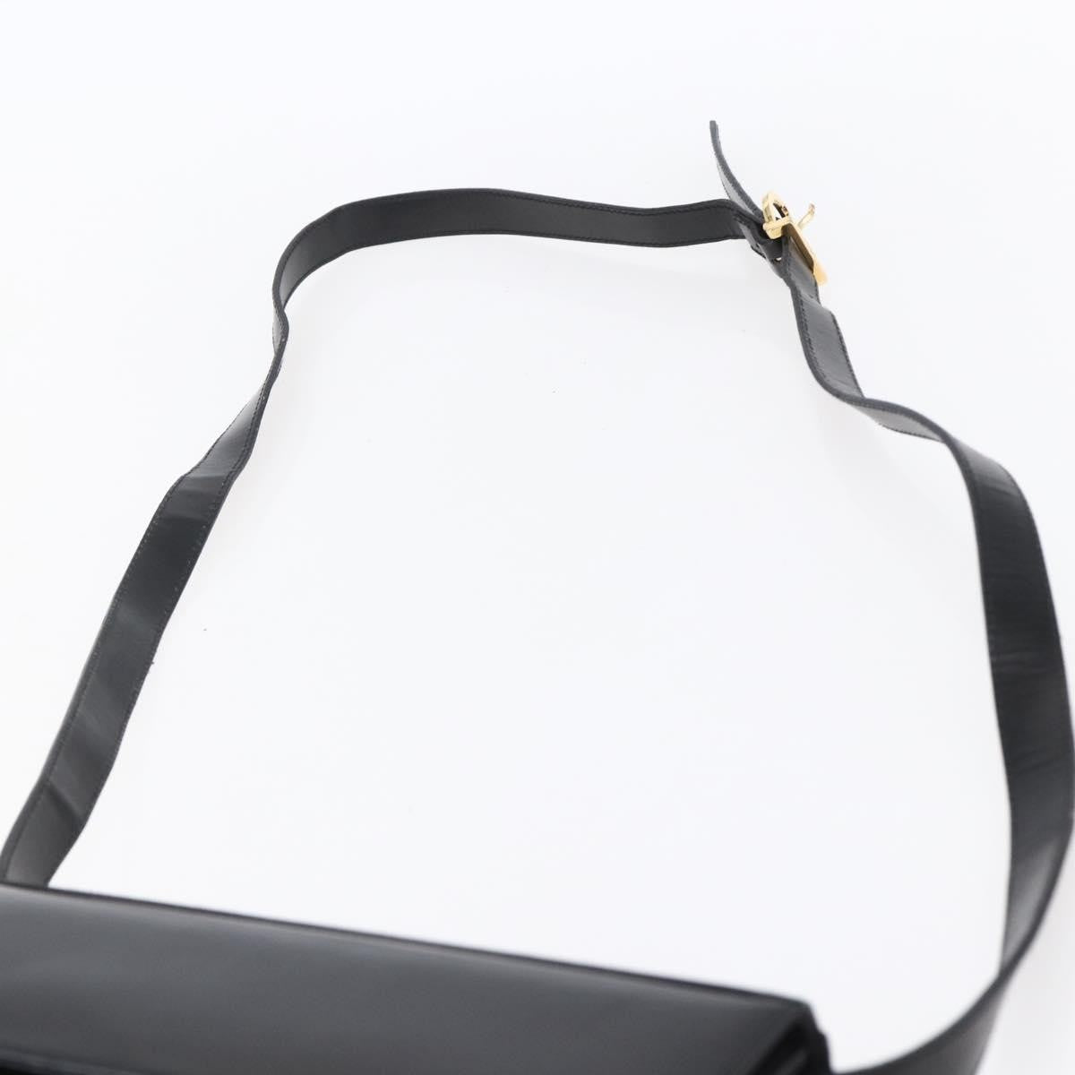 Salvatore Ferragamo Vala Leather Black Leather Shoulder Bag Bag (Pre-Owned)
