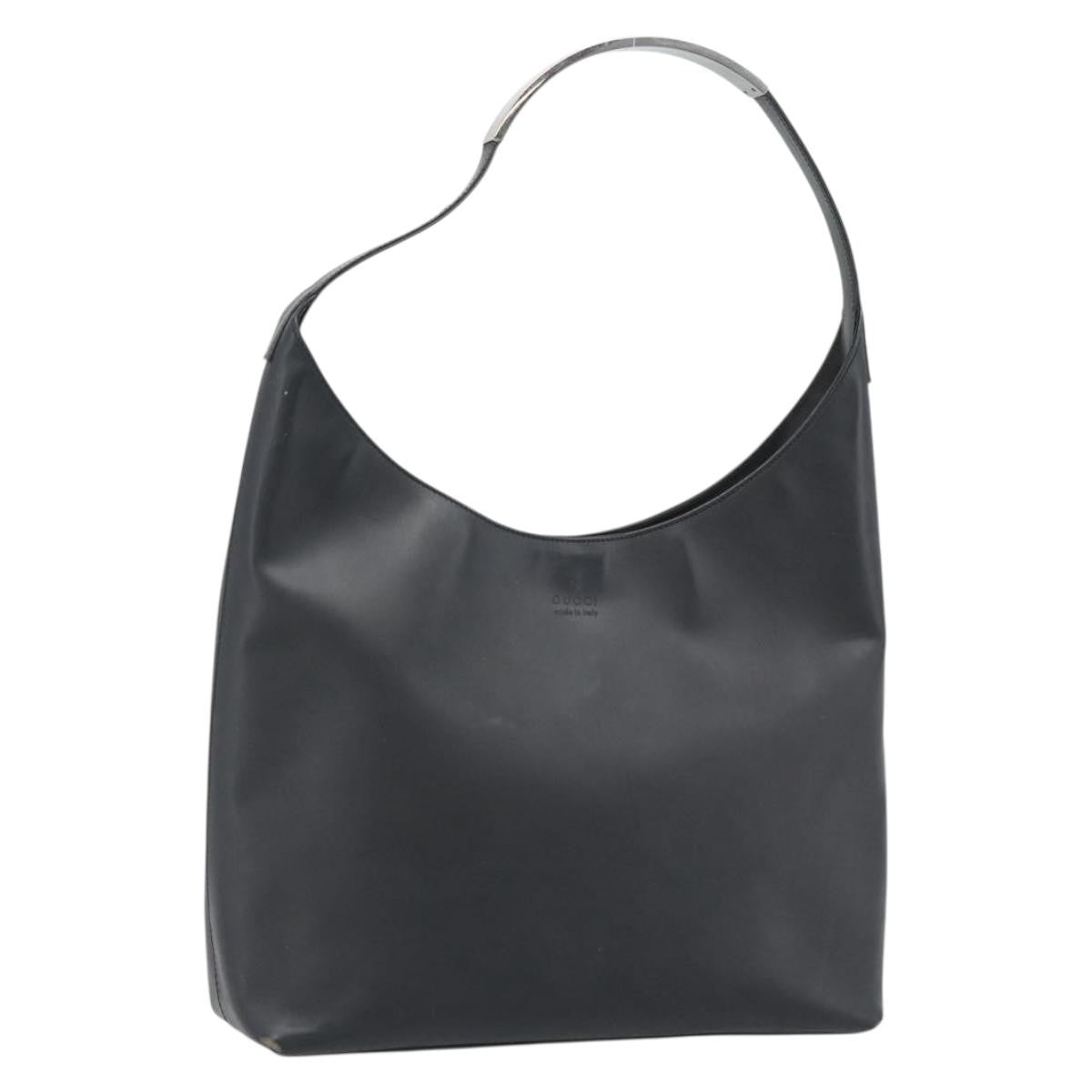 Gucci Shoulder Leather Black Leather Shoulder Bag Bag (Pre-Owned)