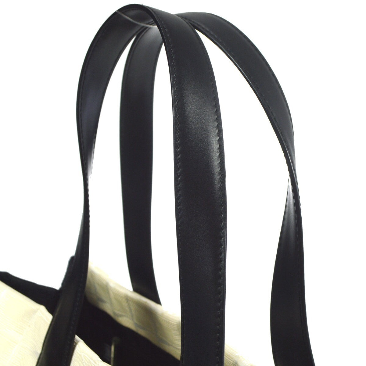 Chanel Travel Line Nylon White Nylon Tote Bag Bag (Pre-Owned)