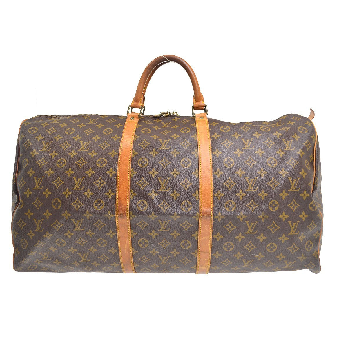 Louis Vuitton Keepall Monogram Canvas Brown Canvas Travel Bag Bag (Pre-Owned)
