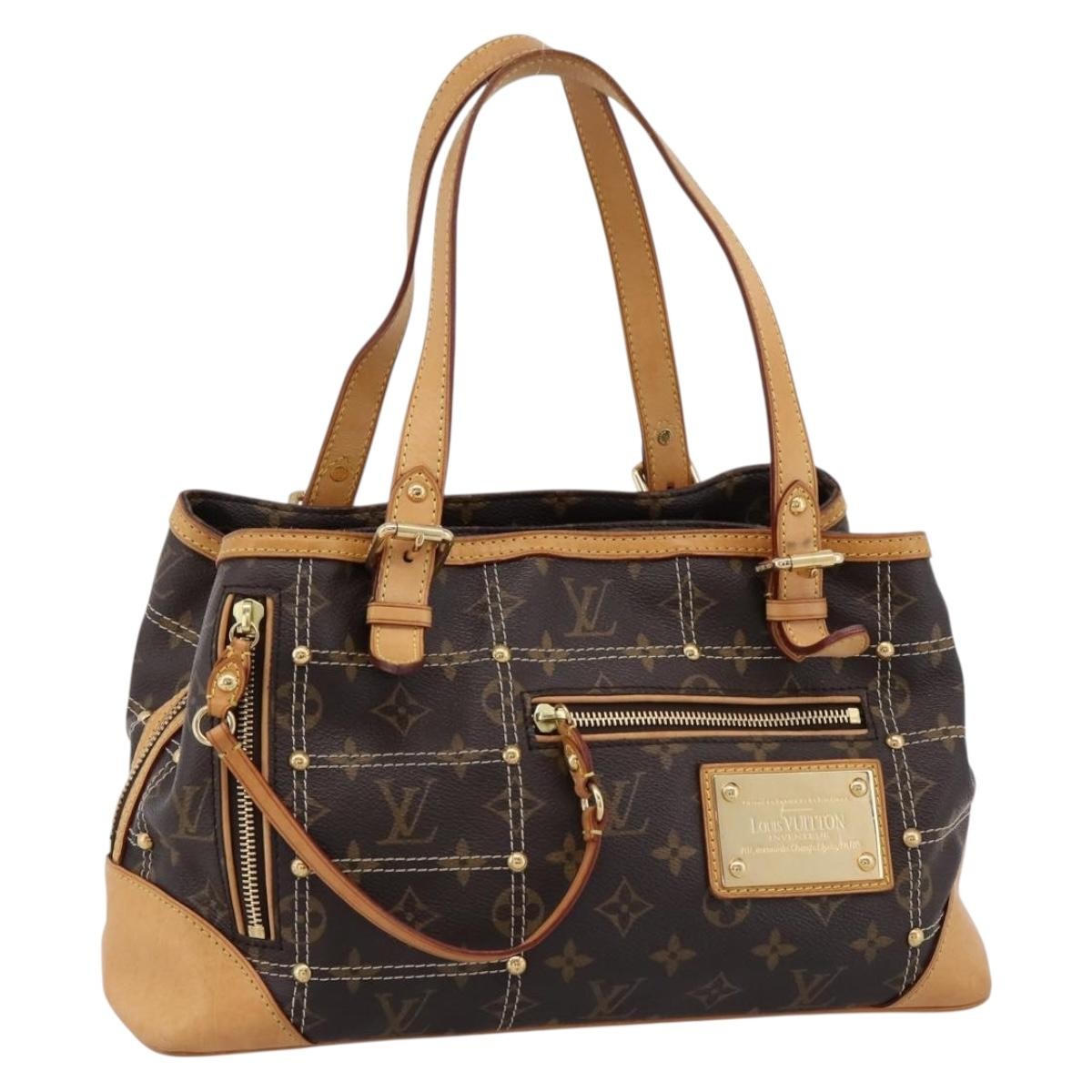 Louis Vuitton Riveting Monogram Canvas Brown Canvas Shoulder Bag Bag (Pre-Owned)