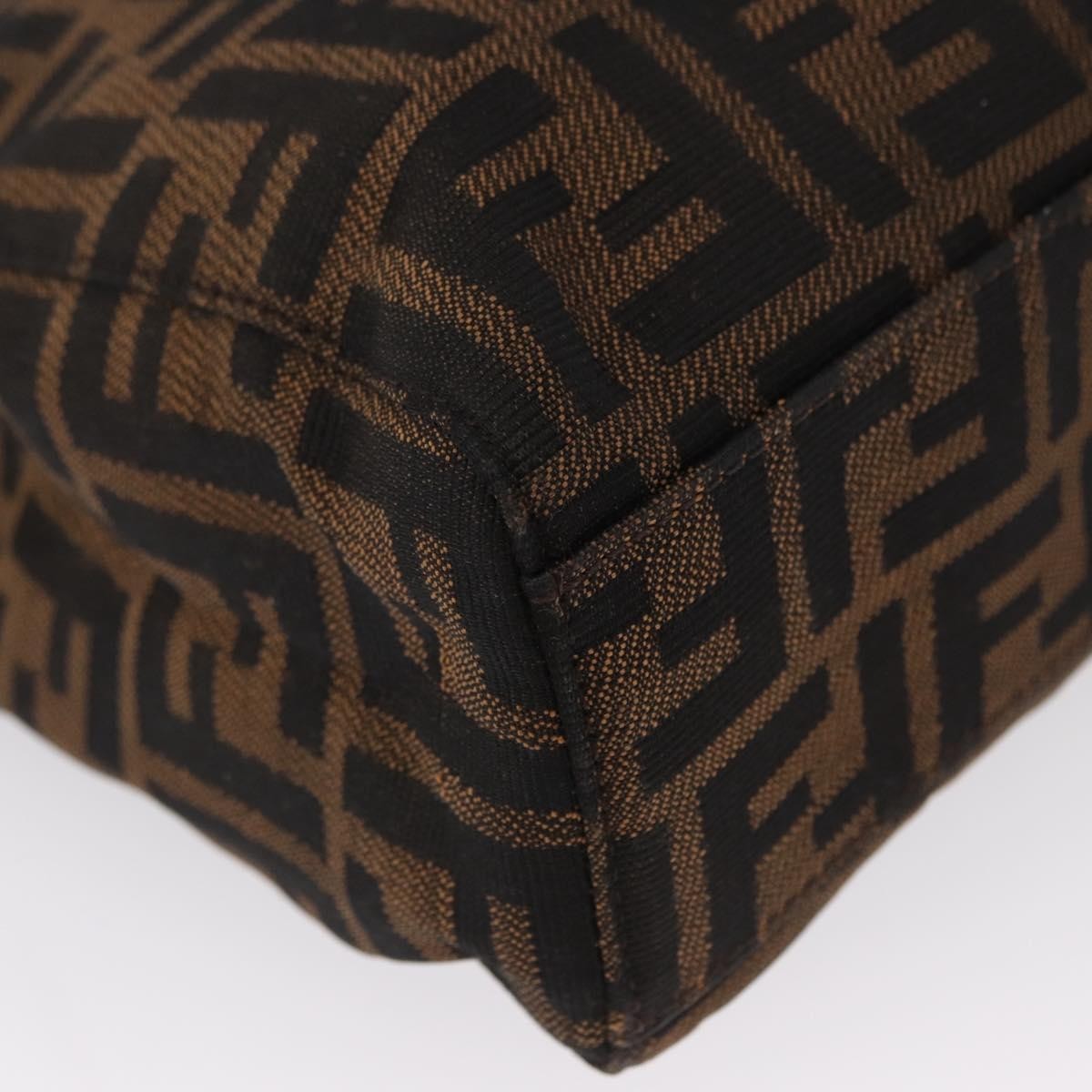 Fendi Vintage Open Tote Zucca Canvas Brown Canvas Tote Bag Bag (Pre-Owned)