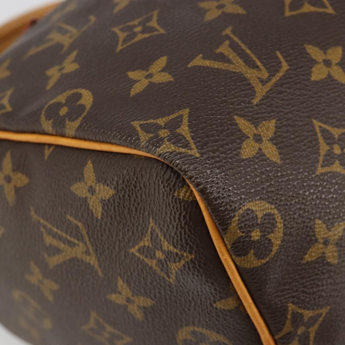 Louis Vuitton Speedy Monogram Canvas Neutral Canvas Handbag (Pre-Owned)