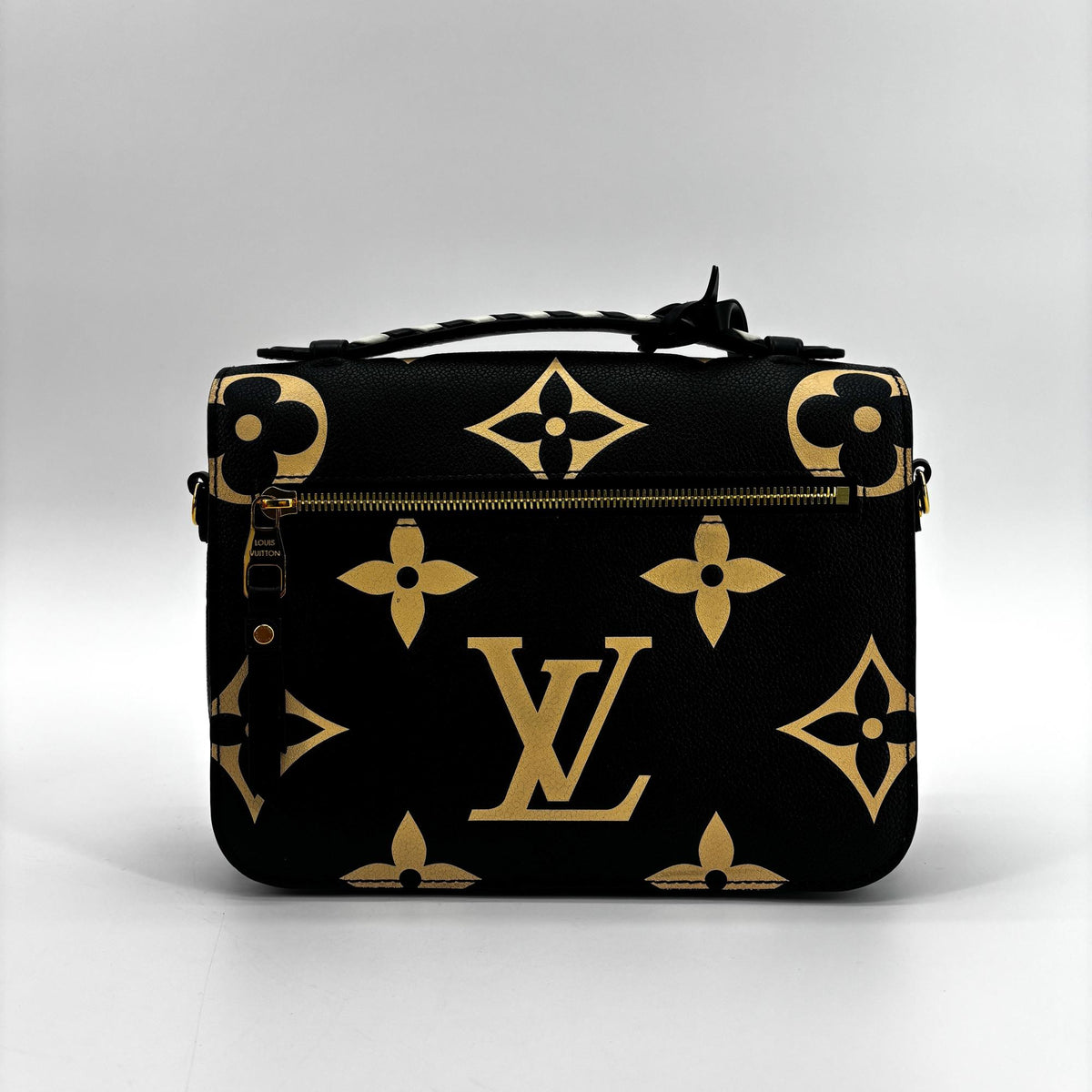 Louis Vuitton Pochette Metis Limited Edition Crafty Monogram Empreinte Giant Black Leather Clutche & Pouche Bag (Pre-Owned)