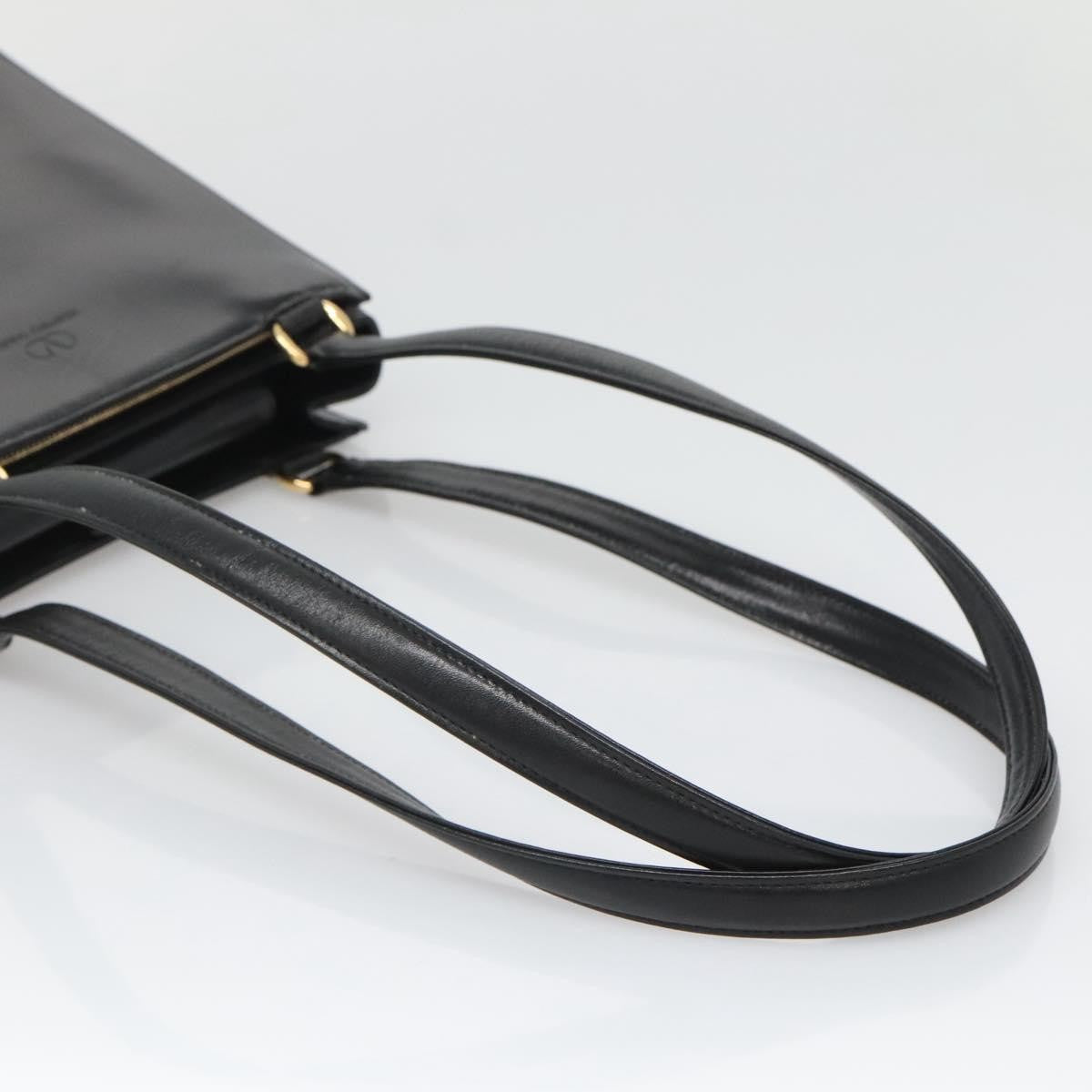 Valentino Garavani Vintage Leather Black Leather Shoulder Bag Bag (Pre-Owned)