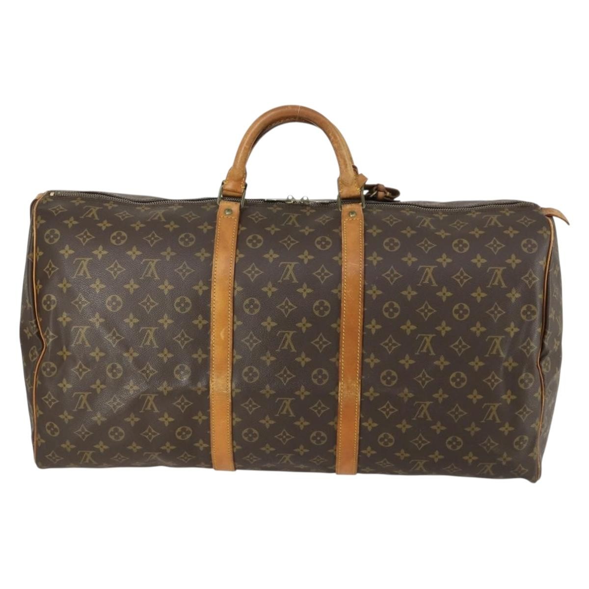 Louis Vuitton Keepall Monogram Canvas Brown Canvas Travel Bag Bag (Pre-Owned)