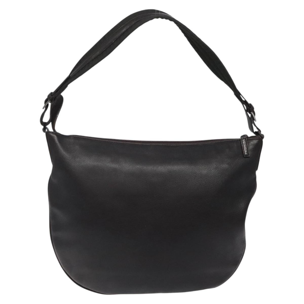 Gucci Vintage Leather Brown Leather Shoulder Bag Bag (Pre-Owned)