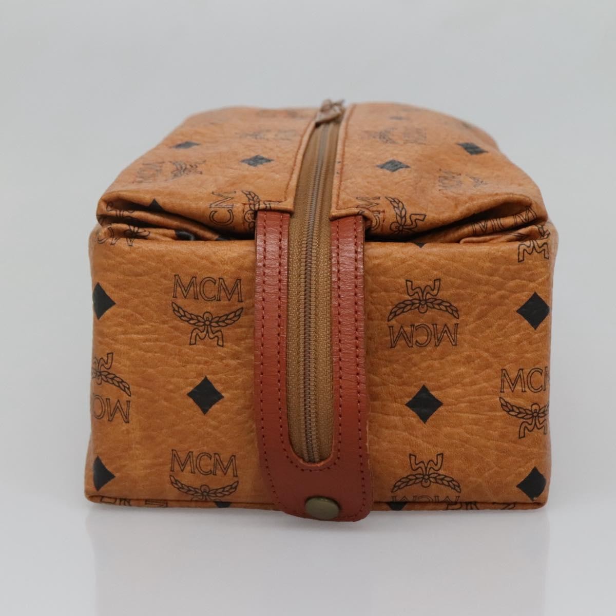 MCM Visetos Pvc Brown Pvc Clutche & Pouche Bag (Pre-Owned)