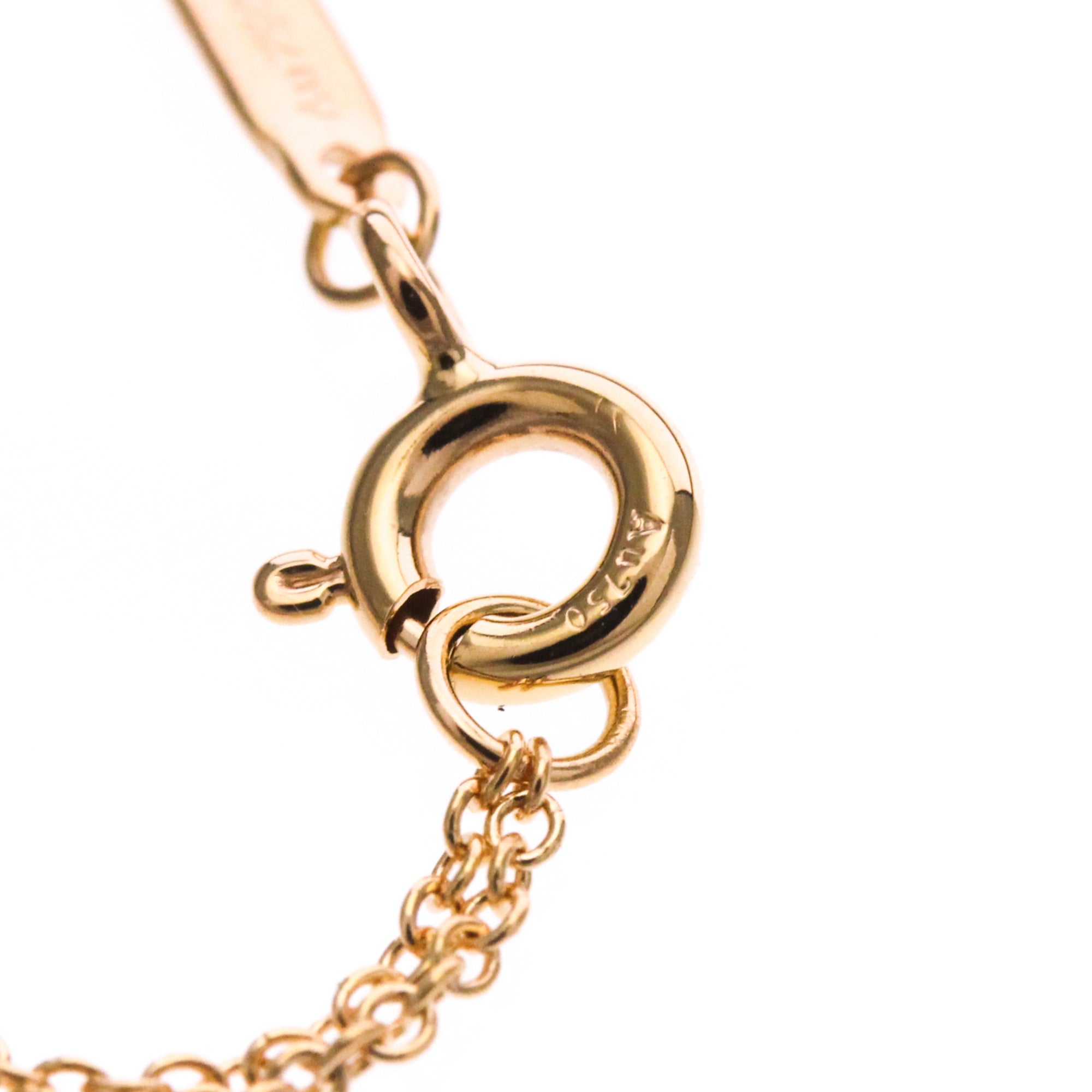 Tiffany & Co. T Smile Pendant 18K Rose Gold Pink Pink_Gold Necklace Jewelry (Pre-Owned)