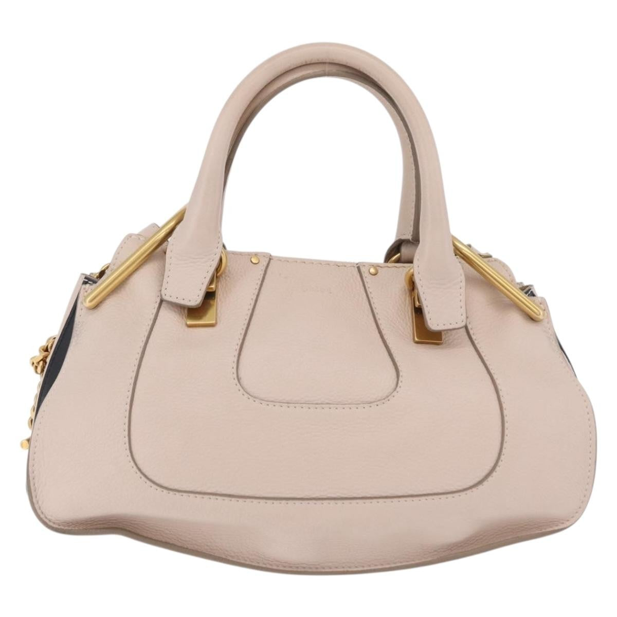 Chloe Hailey Leather Beige Leather Handbag (Pre-Owned)