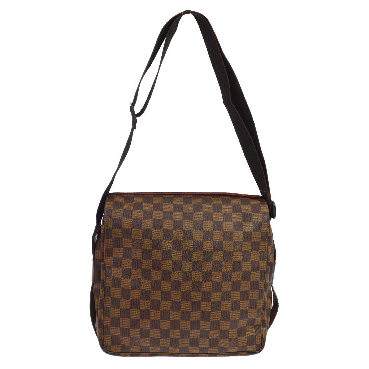 Louis Vuitton Naviglio Damier Ebene Brown Canvas Shoulder Bag Bag (Pre-Owned)