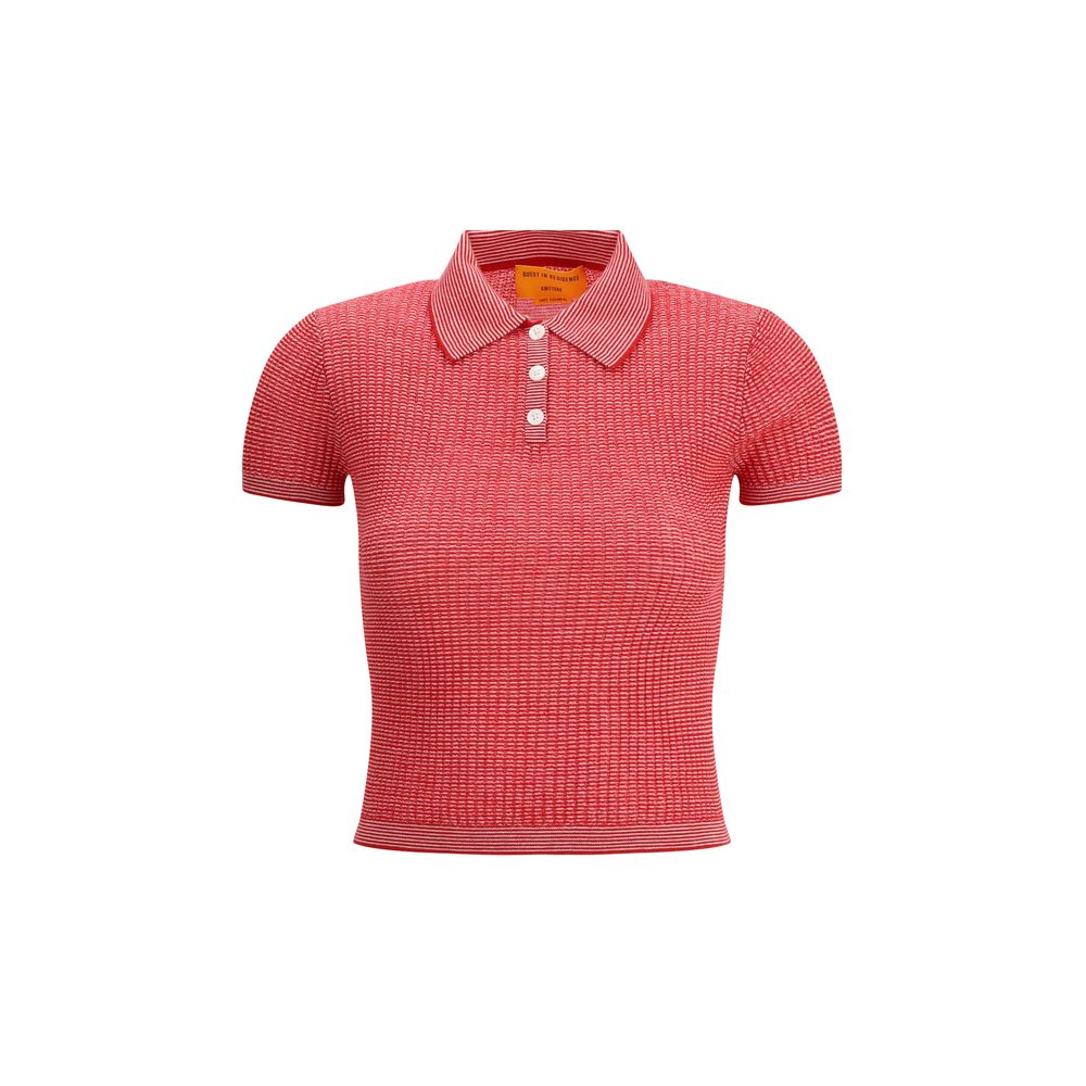 Guest in Residence Shrunken cashmere Polo Women's Shirt