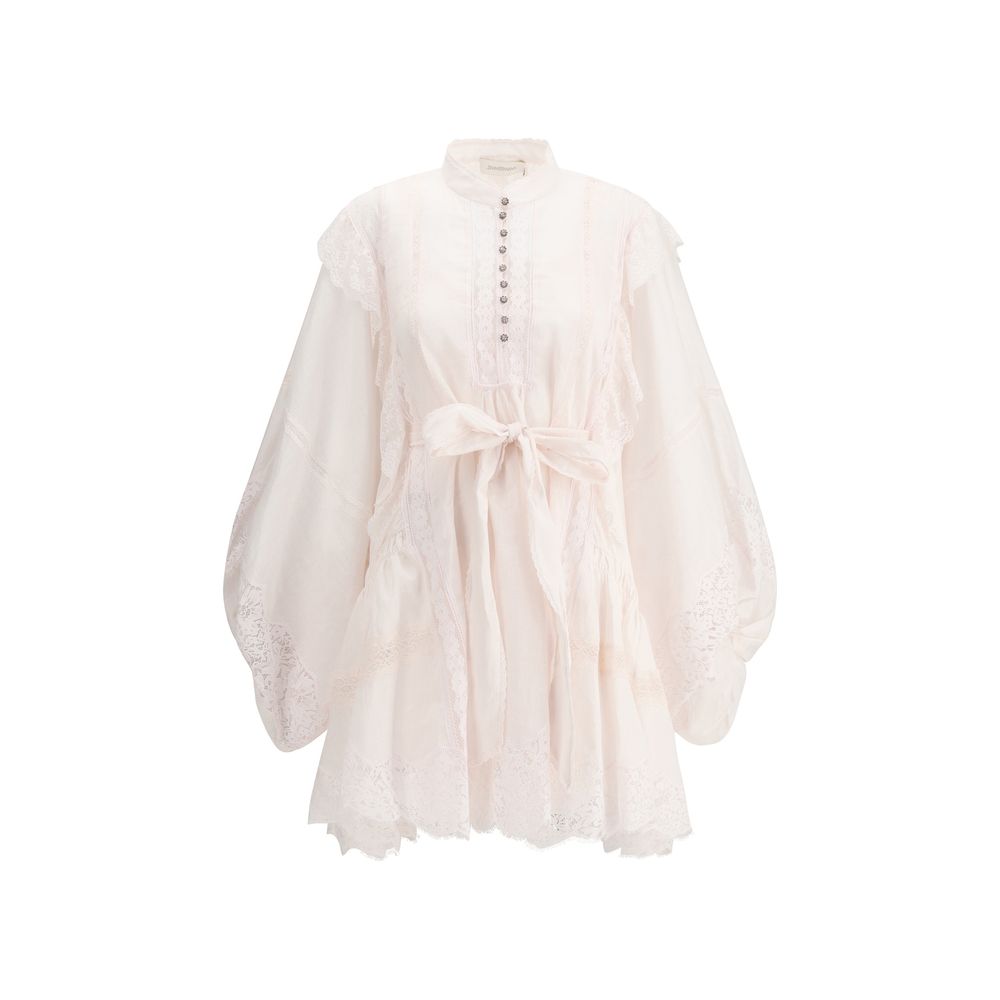 Zimmermann Mini Crush Lace Billow Women's Dress