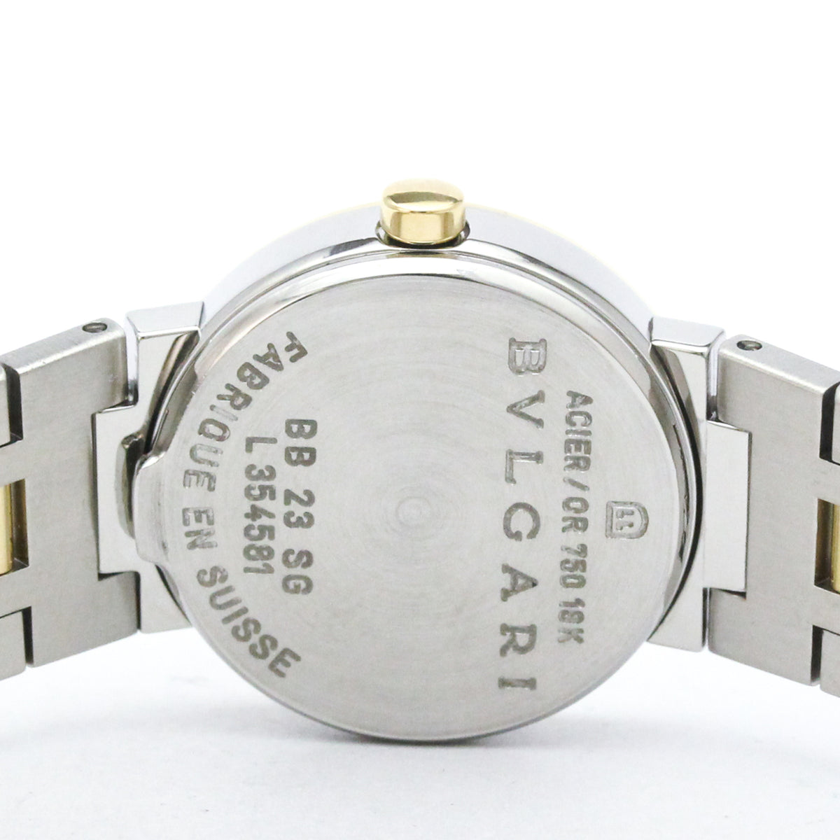 Bvlgari Bvlgari Quartz Stainless Steel And Yellow Gold Watch (Pre-Owned)