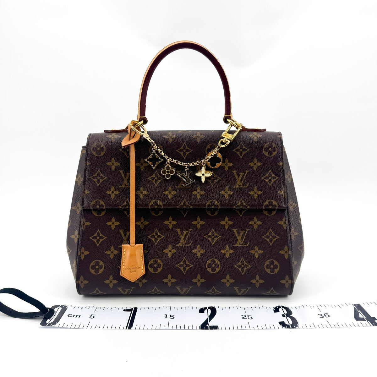Louis Vuitton Cluny Top Handle Monogram Canvas Brown Canvas Handbag (Pre-Owned)