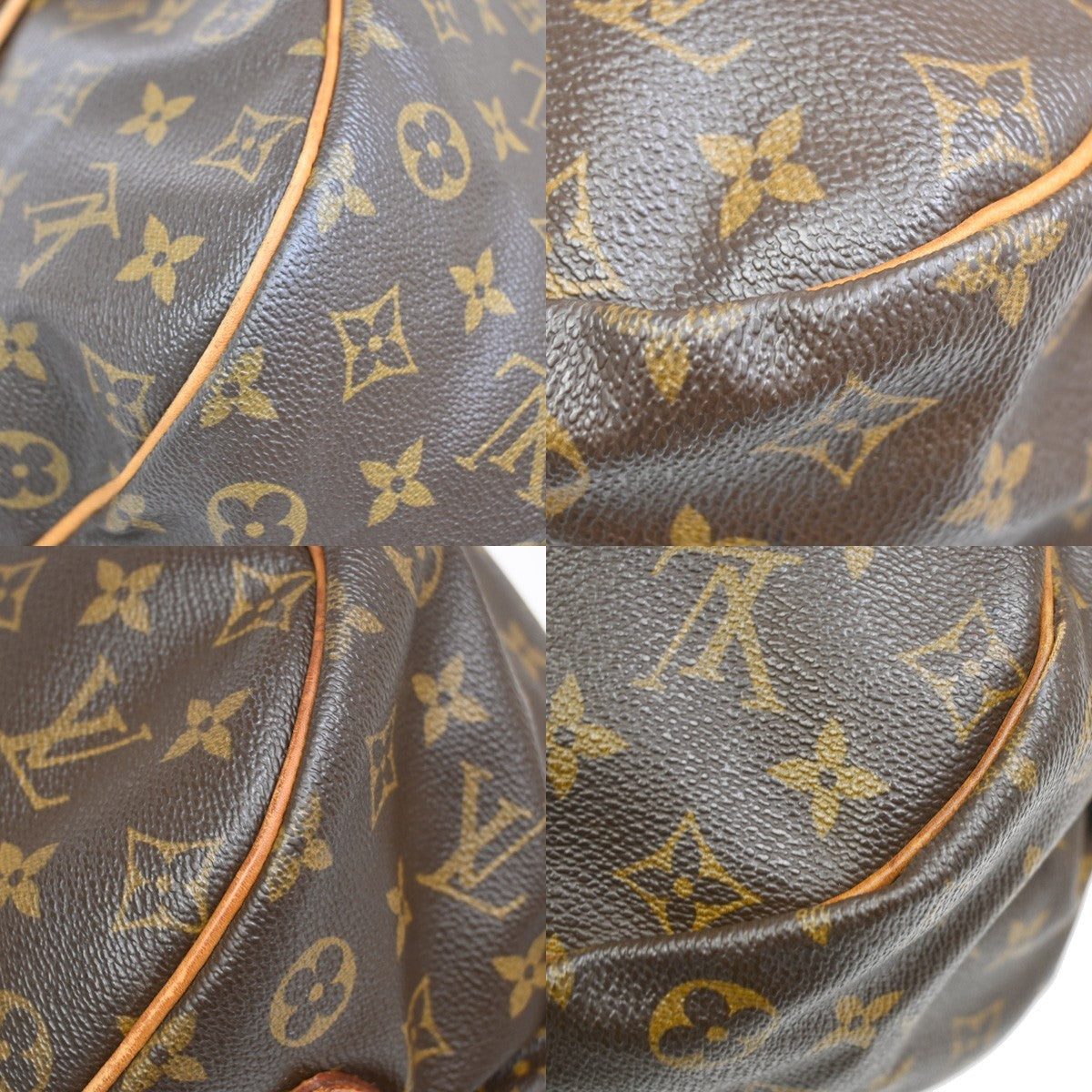 Louis Vuitton Saumur Monogram Canvas Brown Canvas Shoulder Bag Bag (Pre-Owned)