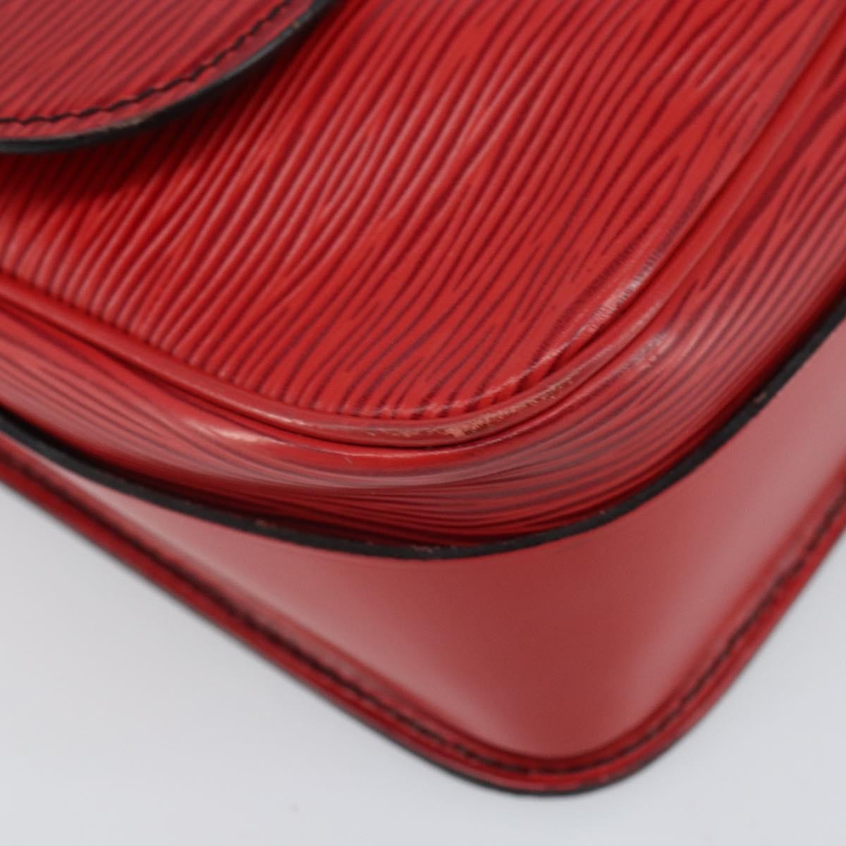 Louis Vuitton Cartouchiere Epi Leather Red Leather Shoulder Bag Bag (Pre-Owned)