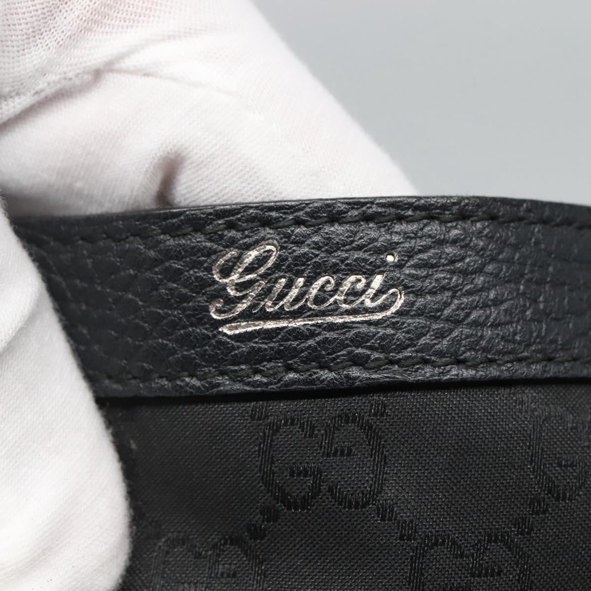 Gucci Abbey Pocket Tote Gg Canvas And Leather Black Canvas Tote Bag Bag (Pre-Owned)