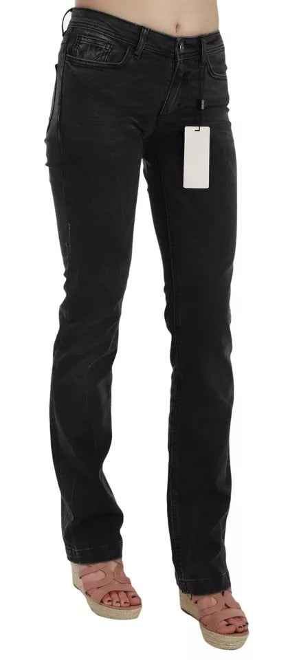 Dolce & Gabbana Black Slim Fit Cotton Jeans D&G Women's Pants