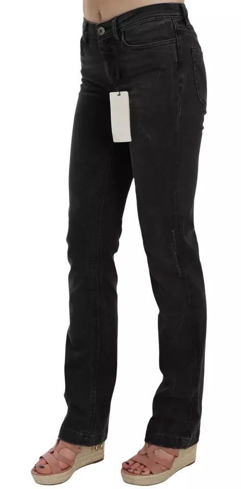 Dolce & Gabbana Black Slim Fit Cotton Jeans D&G Women's Pants