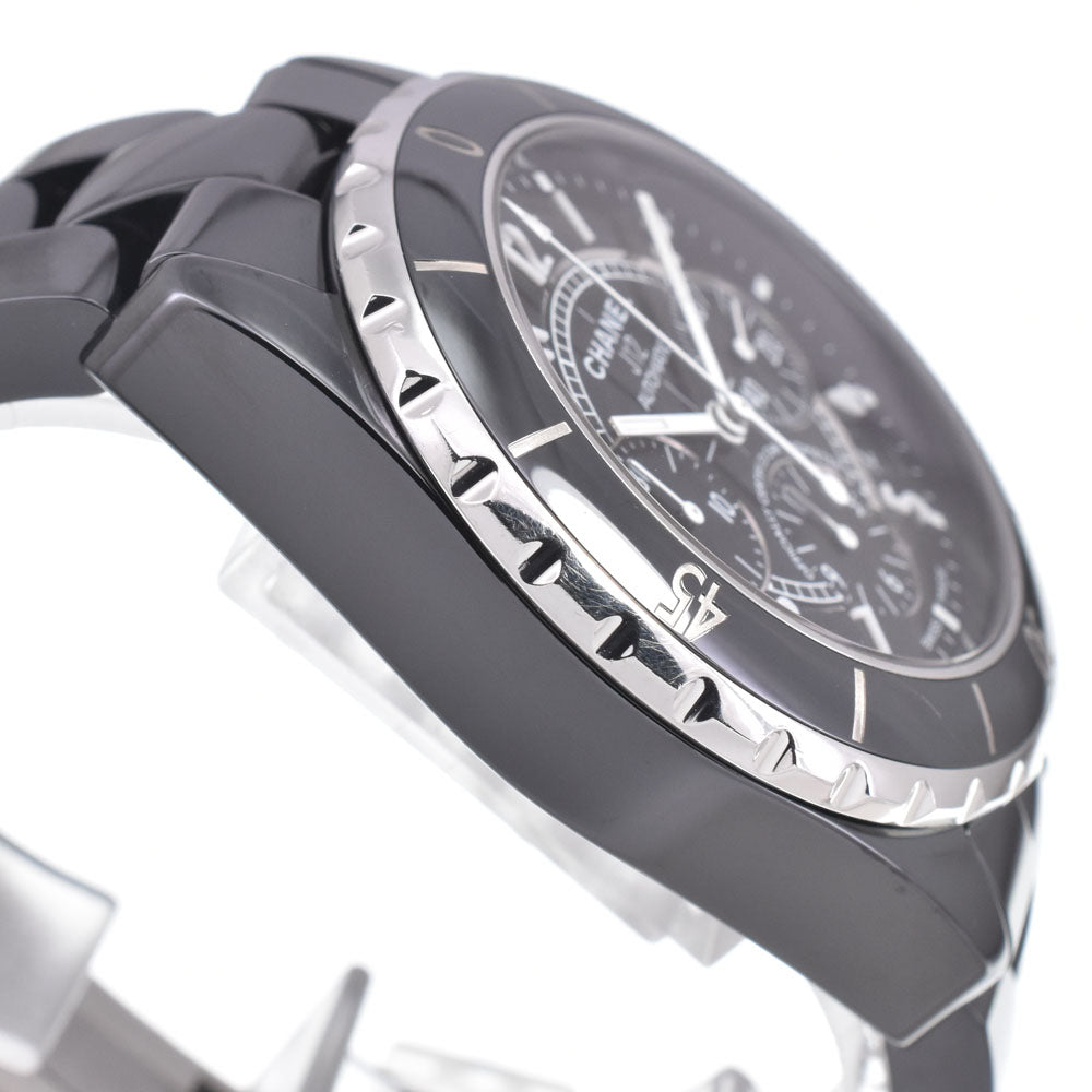 Chanel J12 Chronograph Automatic Ceramic And Stainless Steel Watch (Pre-Owned)