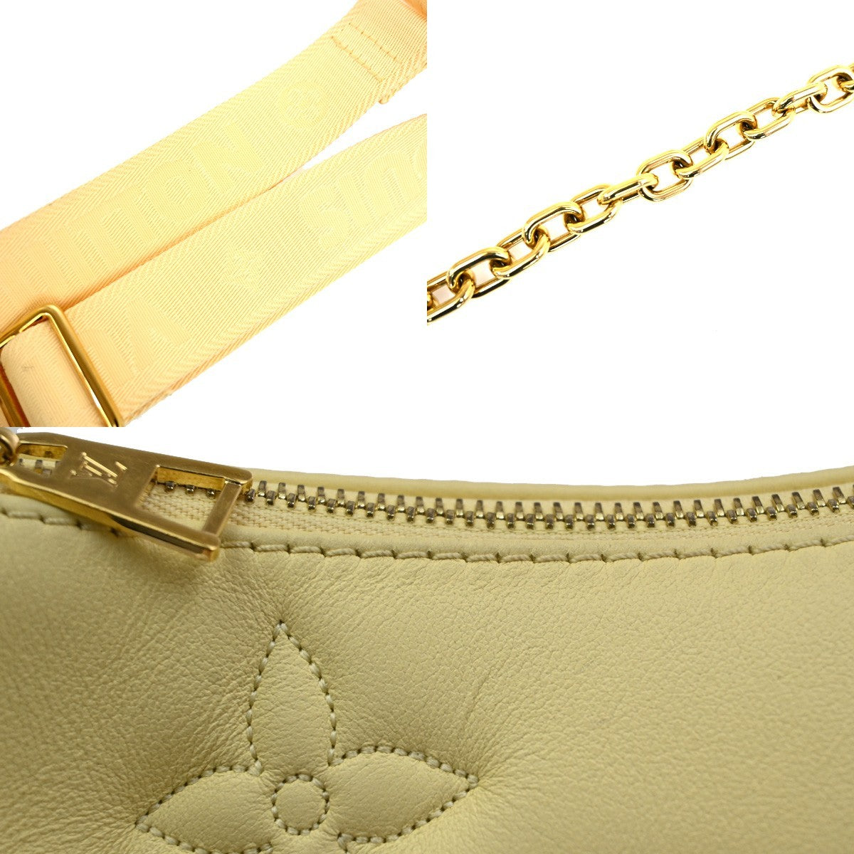 Louis Vuitton Over The Moon Bubblegram Leather Yellow Leather Handbag (Pre-Owned)