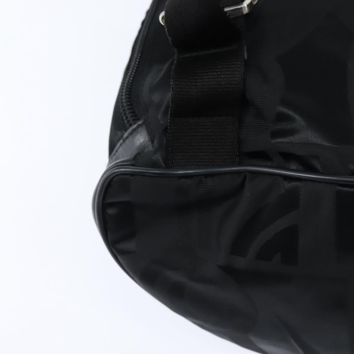 Salvatore Ferragamo Flap Buckle Printed Neoprene Black Nylon Backpack Bag (Pre-Owned)