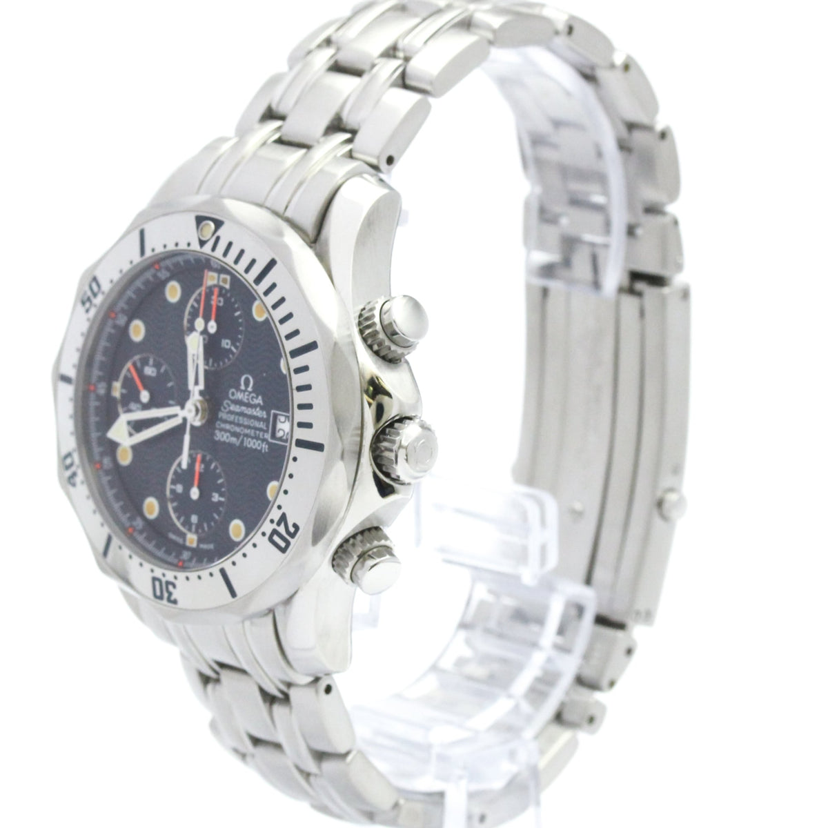 Omega Seamaster Diver 300M Chronometer Chronograph Automatic Stainless Steel Watch (Pre-Owned)