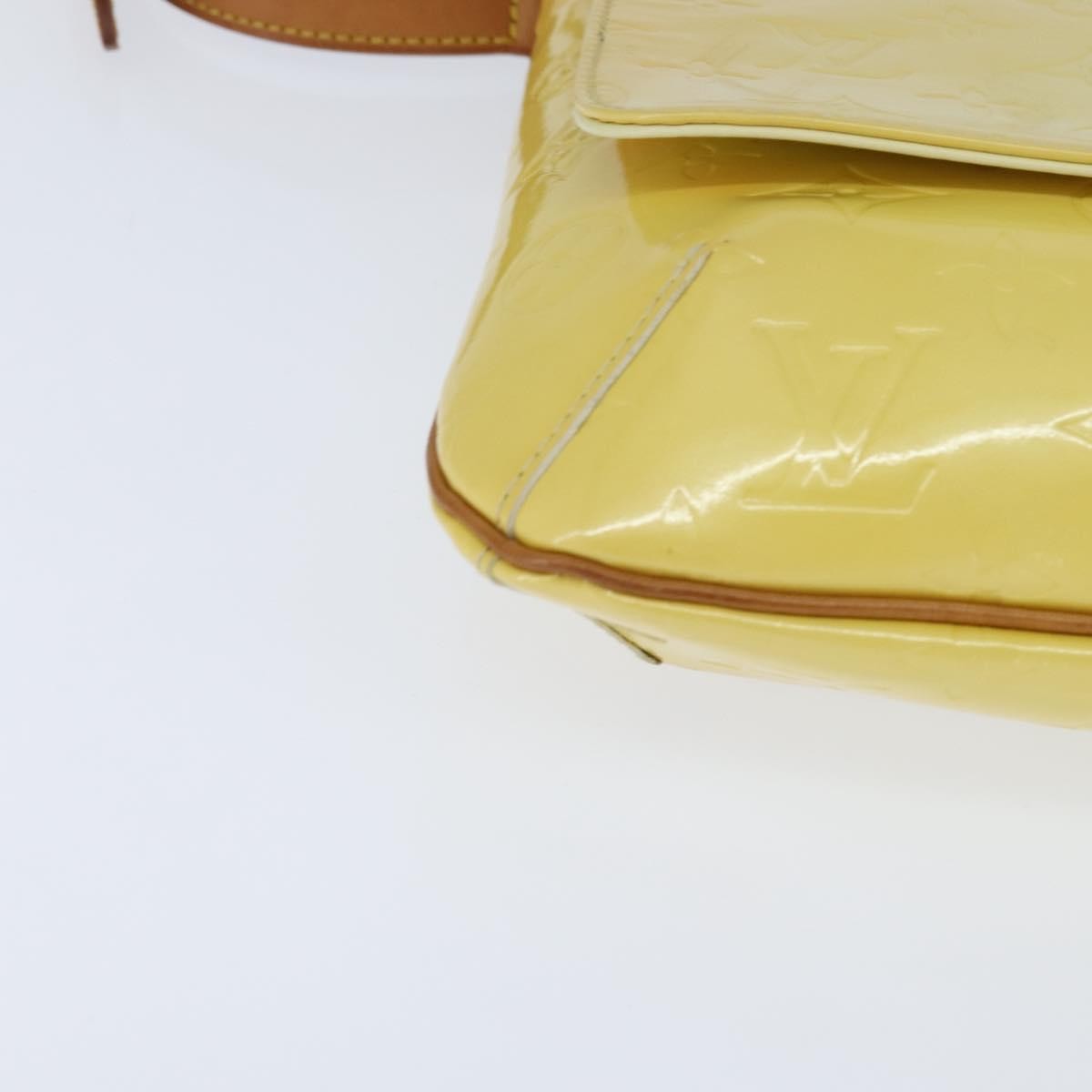 Louis Vuitton Thompson Street Monogram Vernis Yellow Patent_Leather Handbag (Pre-Owned)