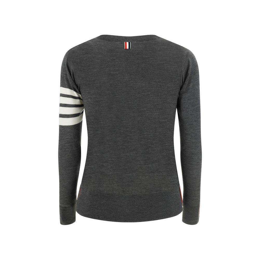 Thom Browne Gray Wool Oves Aries Men's Sweatshirt