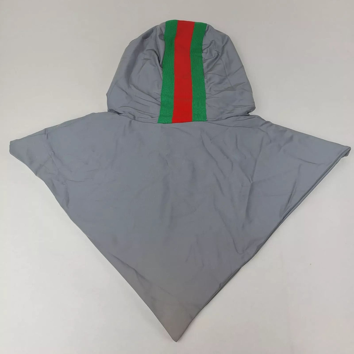 Gucci Unisex Silver Reflective Hood with GRG Web Stripe and Pouch M
