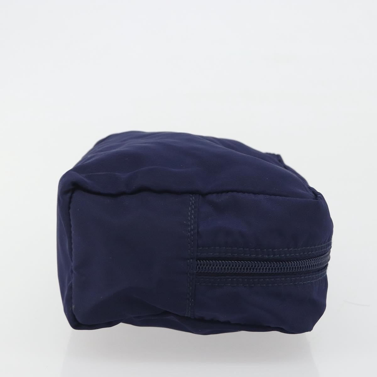 Prada Pouch Nylon Navy Nylon Clutche & Pouche Bag (Pre-Owned)