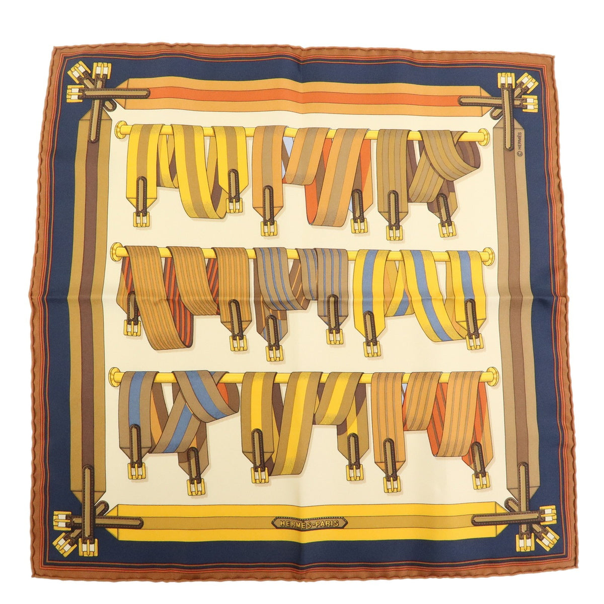 Hermes Carré 42 Silk Multicolour Silk Scarve & Shawl Accessory (Pre-Owned)