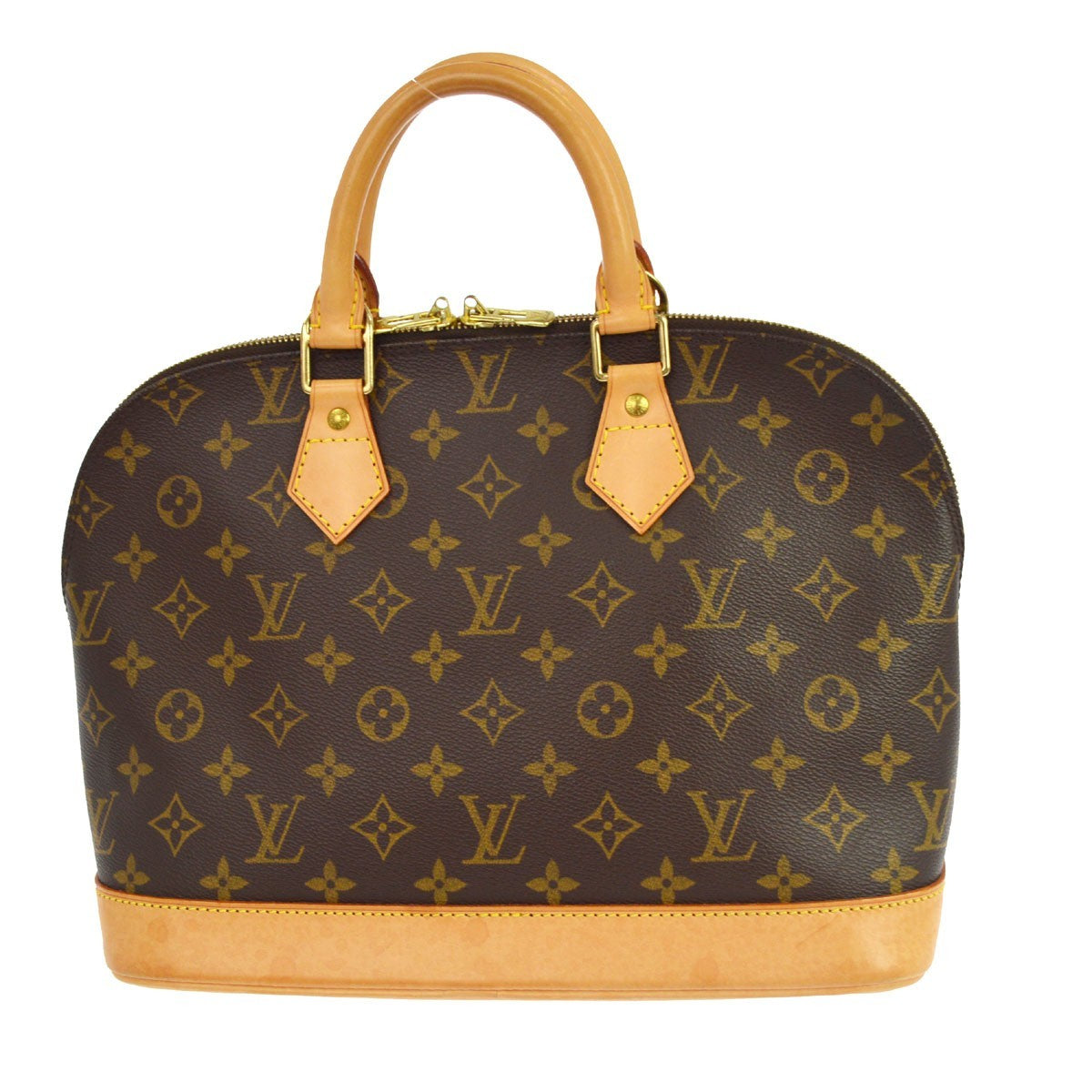 Louis Vuitton Alma Monogram Canvas Brown Canvas Handbag (Pre-Owned)