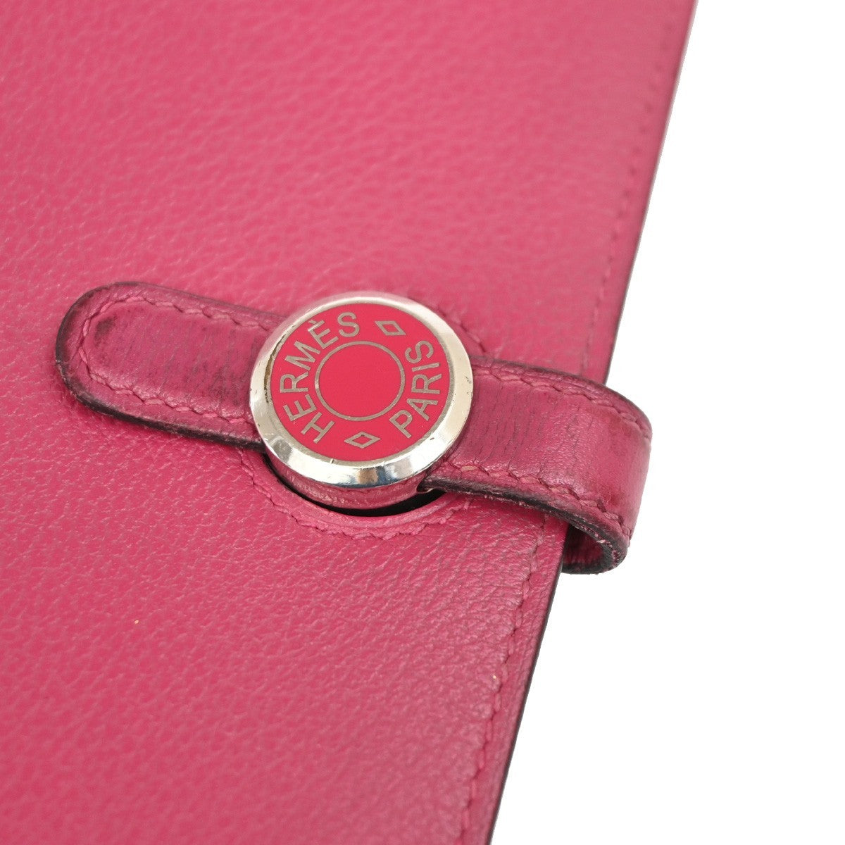 Hermes Dogon Duo Combined Leather Pink Leather Wallets Accessory (Pre-Owned)