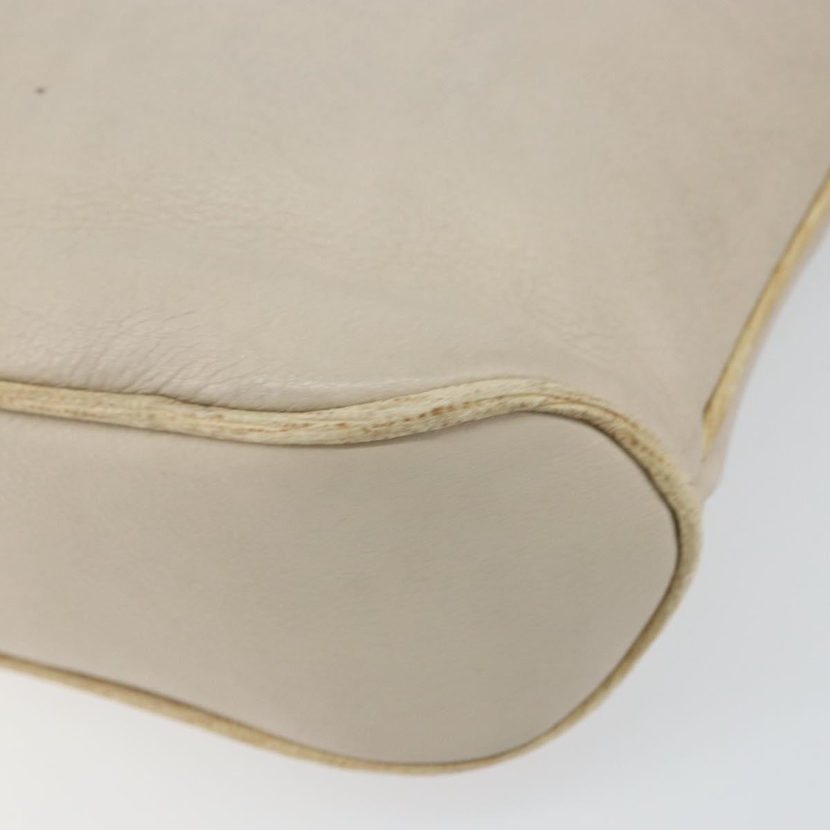 Celine Vintage Leather Beige Leather Shoulder Bag Bag (Pre-Owned)