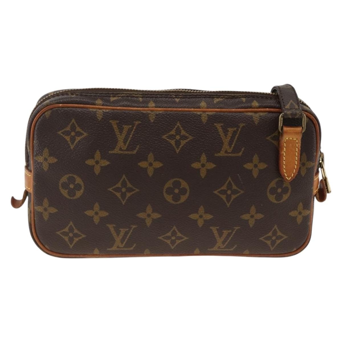 Louis Vuitton Pochette Marly Bandouliere Monogram Canvas Brown Canvas Shoulder Bag Bag (Pre-Owned)