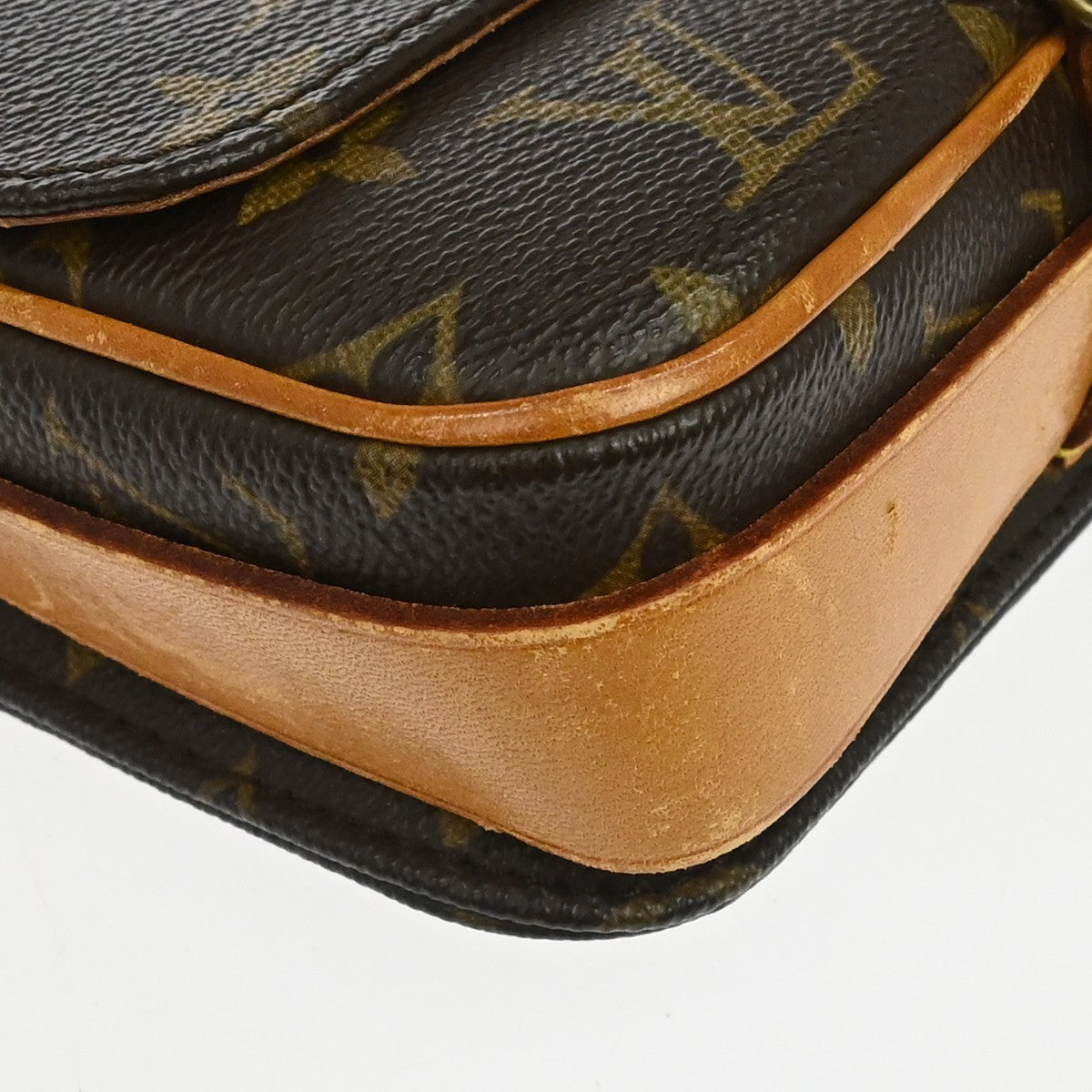 Louis Vuitton Cartouchiere Monogram Brown Canvas Shoulder Bag Bag (Pre-Owned)