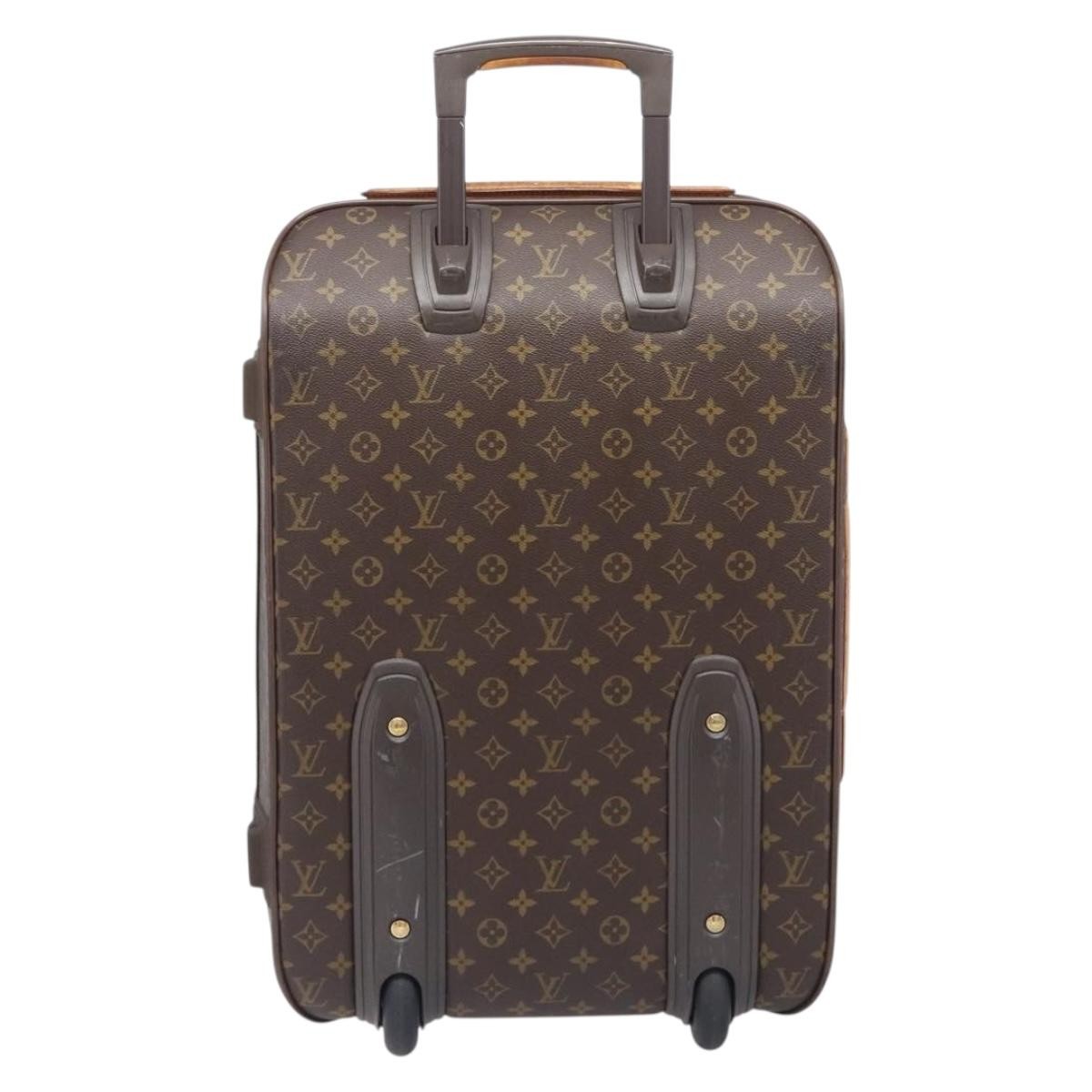 Louis Vuitton Pegase Luggage Monogram Canvas Brown Canvas Travel Bag Bag (Pre-Owned)