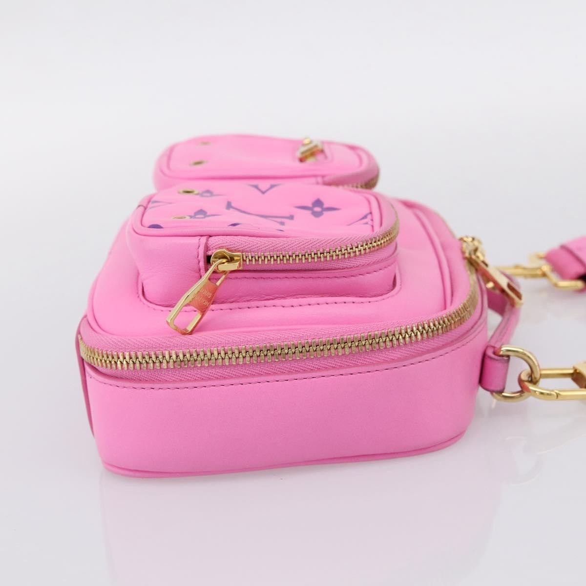 Louis Vuitton Utility Monogram Canvas Pink Leather Crossbody Bag Bag (Pre-Owned)