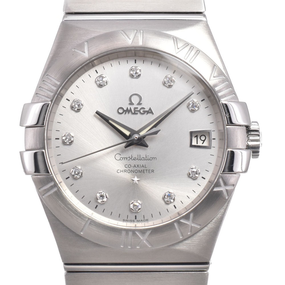 Omega Constellation Co-Axial Chronometer Automatic Stainless Steel With Diamond Markers Watch (Pre-Owned)