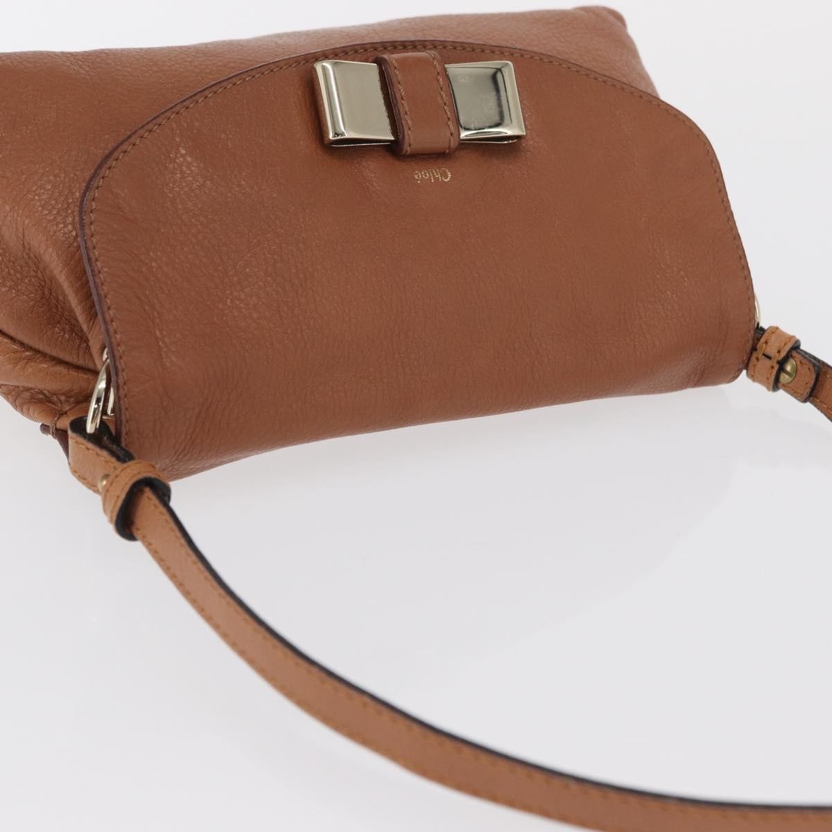 Chloe Lily Leather Brown Leather Shoulder Bag Bag (Pre-Owned)