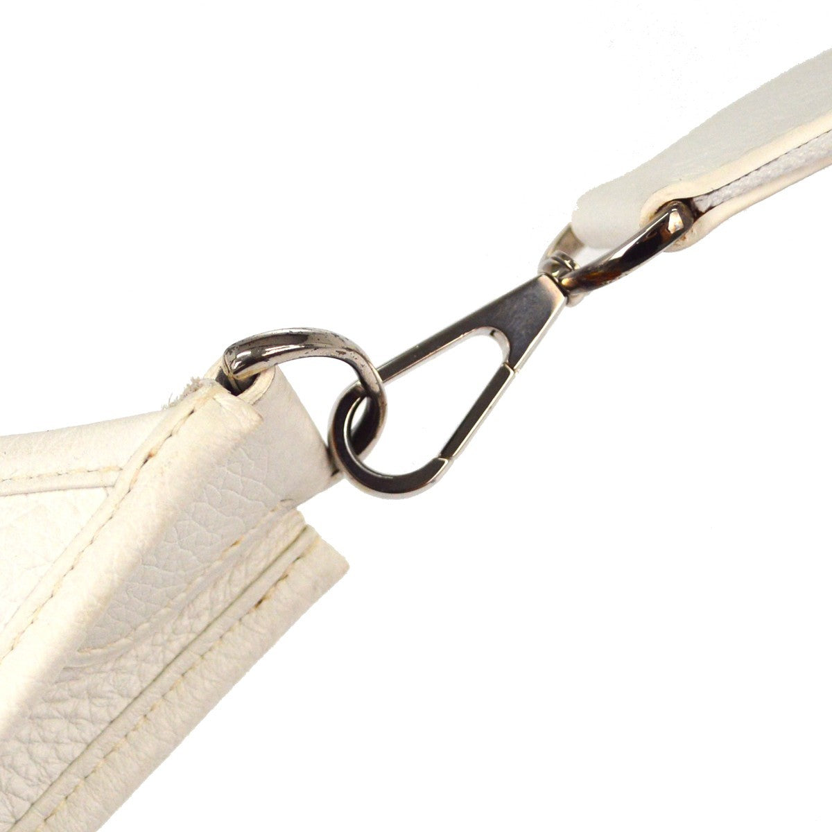 Hermes Evelyne Bag Gen Iii Epsom White Leather Shoulder Bag Bag (Pre-Owned)