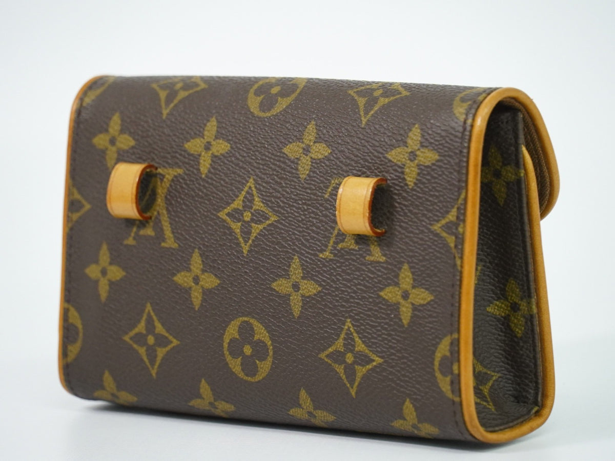 Louis Vuitton Florentine Pochette Canvas Brown Canvas Clutche & Pouche Bag (Pre-Owned)