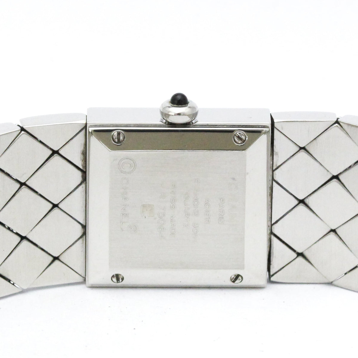 Chanel Matelasse Quartz Stainless Steel Watch (Pre-Owned)