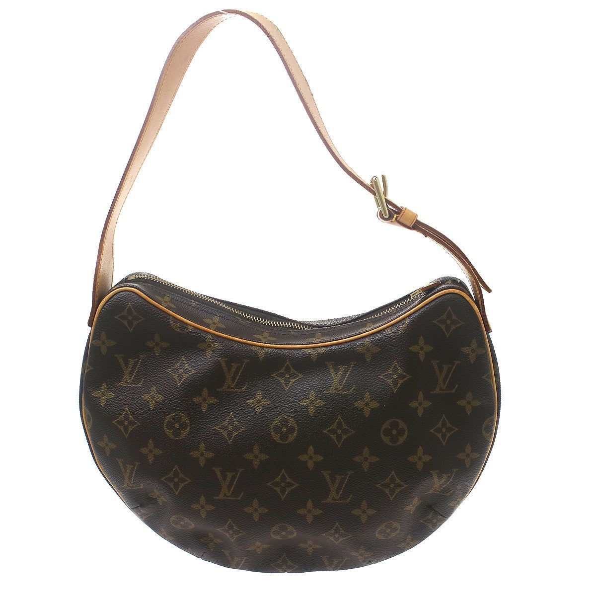 Louis Vuitton Croissant Monogram Canvas Brown Canvas Handbag (Pre-Owned)