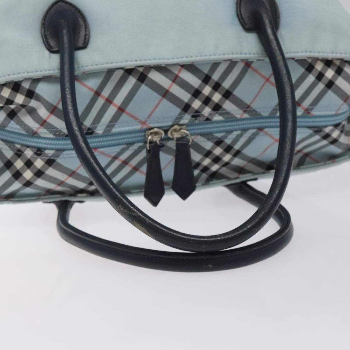 Burberry Nova Check Blue Label Nylon Blue Nylon Handbag (Pre-Owned)