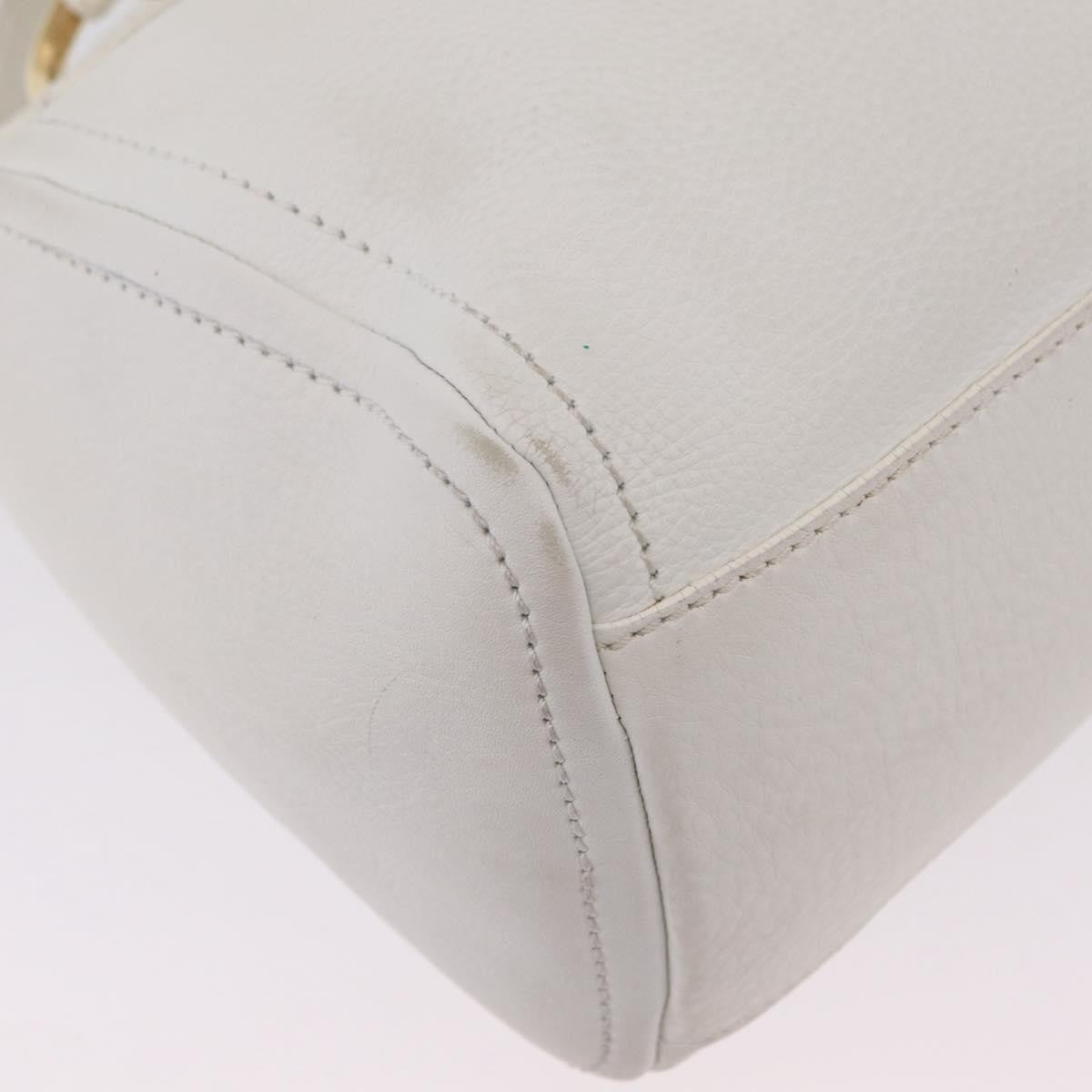 Celine Handbag Leather White Leather Handbag (Pre-Owned)