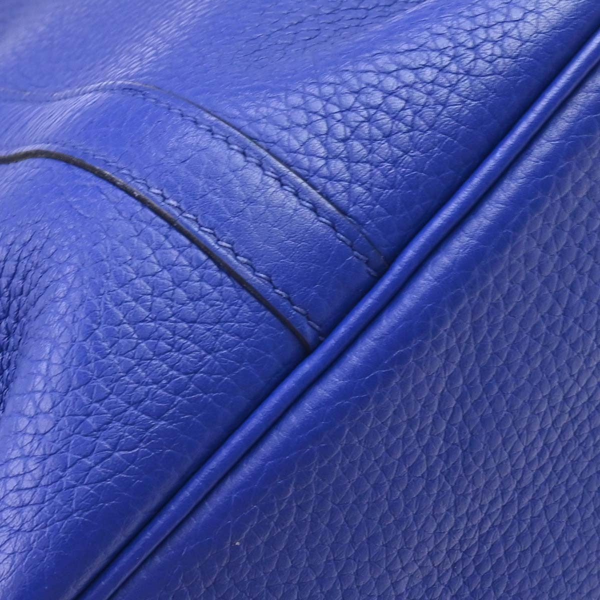 Hermes Picotin Lock Clemence Blue Leather Handbag (Pre-Owned)
